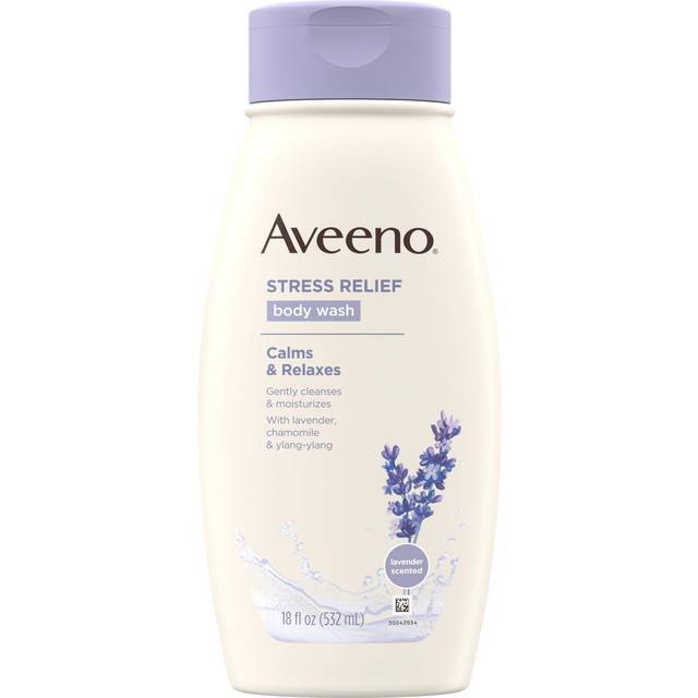 Aveeno Stress Relief Body Wash Lavender Scent 18 fl oz
