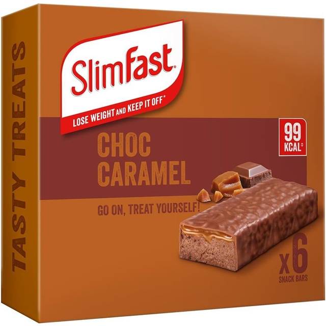 SlimFast Chocolate Caramel Treats Snack Bars 6 x 26g (156g)