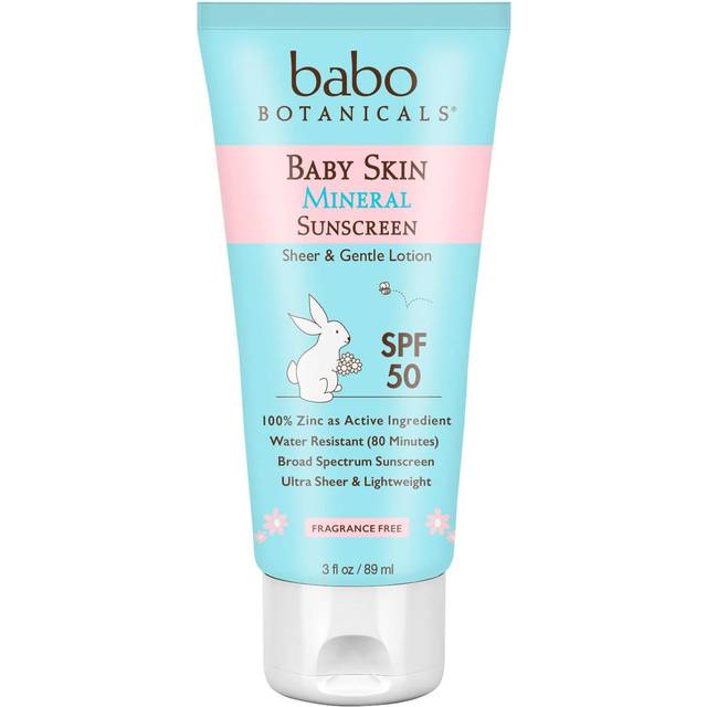 Babo Botanicals Sensitive Baby Face Mineral Sunscreen Stick SPF 50 Fragrance Free 3 fl oz