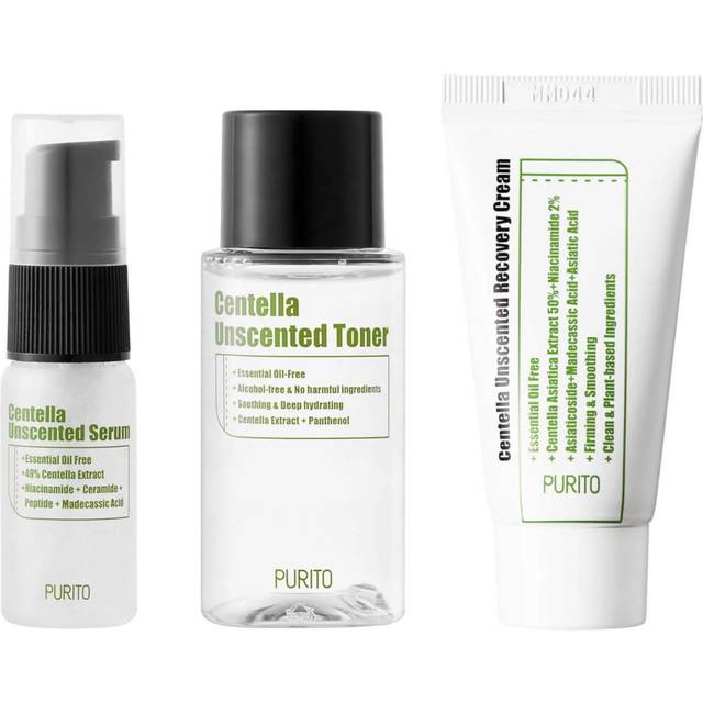 Purito SEOUL - Wonder Releaf Centella Mini Kit Unscented - 1 set (3 items)