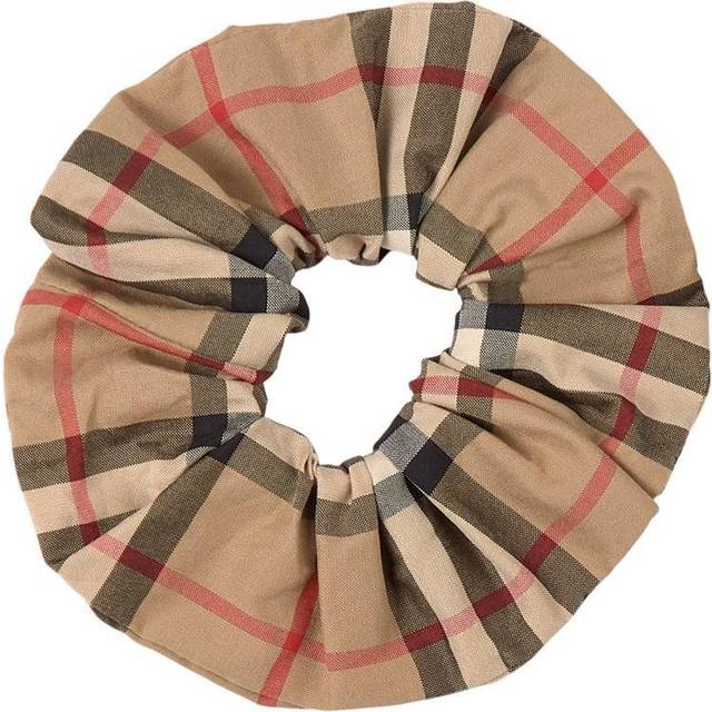 Burberry Childrens Vintage Check Cotton Scrunchie, Beige - Archive Beige - OS