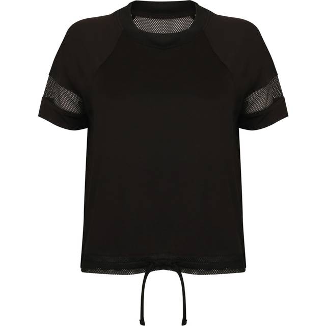 (S, Black) Tombo Womens/Ladies Athletic Over T-Shirt