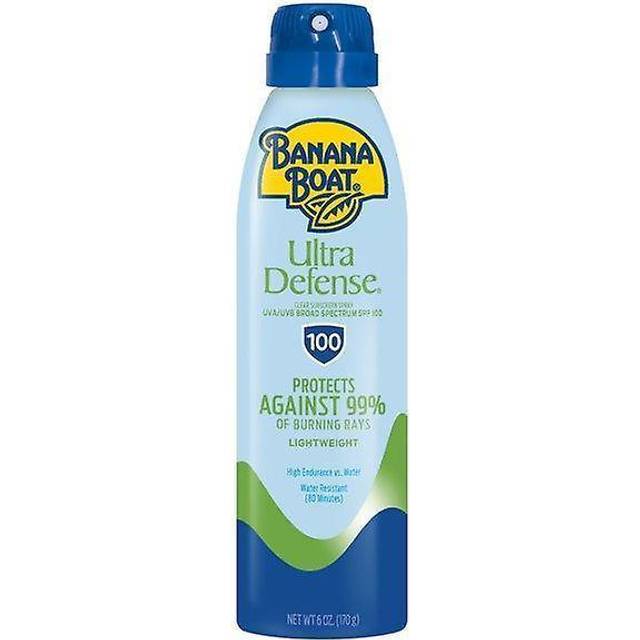 Banana Boat Sunscreen Ultra Defense MAX Skin Protect Ultra Mist Broad Spectrum Sun Care Sunscreen Spray - SPF 100, 6 Ounce