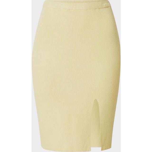 Ribbed knit skirt for women Urban Classics - Jaune