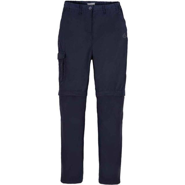 (14 UK R, Black) Craghoppers Womens/Ladies Expert Kiwi Convertible Cargo Trousers