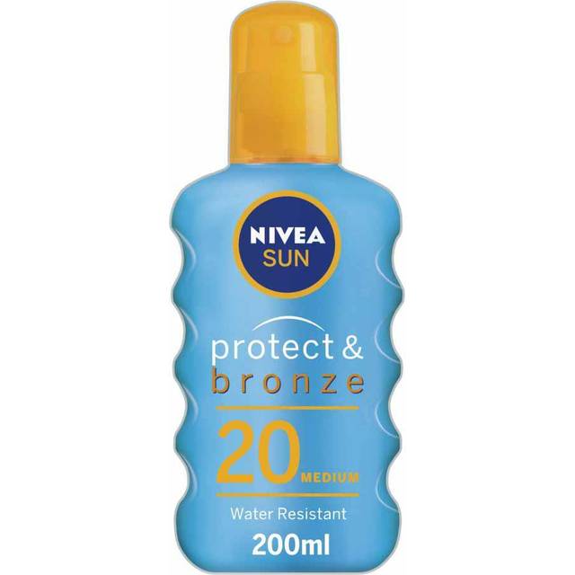 Nivea Sun Protect och Brons Tan Activating Protecting Oil Medium SPF 20 – 200 ml av NIVEA