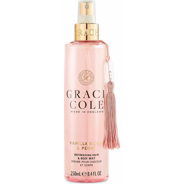 Women's Body Spray 250ml - Vanilla Blush & Peony Refreshing Fragrance Hair & Body Mist - Moisturising Spray With Essential Oils - Vegan - Made In