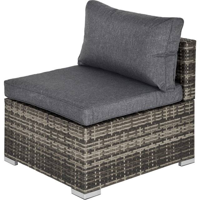 Outsunny Weather-Resistant Rattan Garden Single Sofa | Wowcher