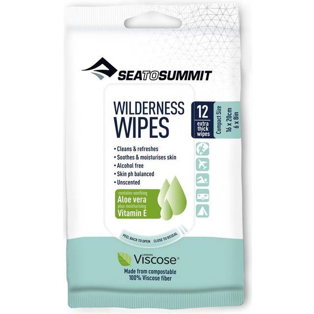 Sea to Summit Wilderness Wipes - Compact 12 Wipes