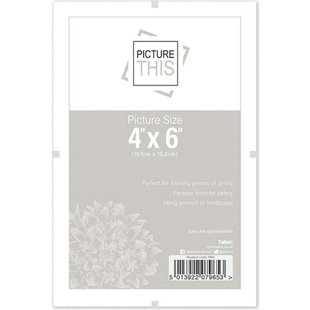 Photo Picture Frames Perspex Plastic Clip Frame Choose from 4&quot;x6&quot;, 5&quot;x7&quot;, A4 Or 12&quot;x16&quot;/12&quot;x 16&quot;