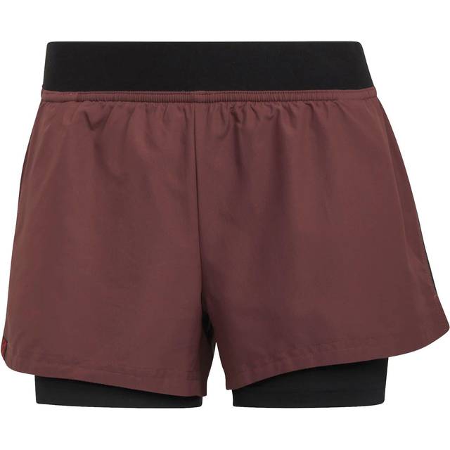 FiveTen Women's Two-in-One Climb Shorts Quiet Crimson/Black, 32