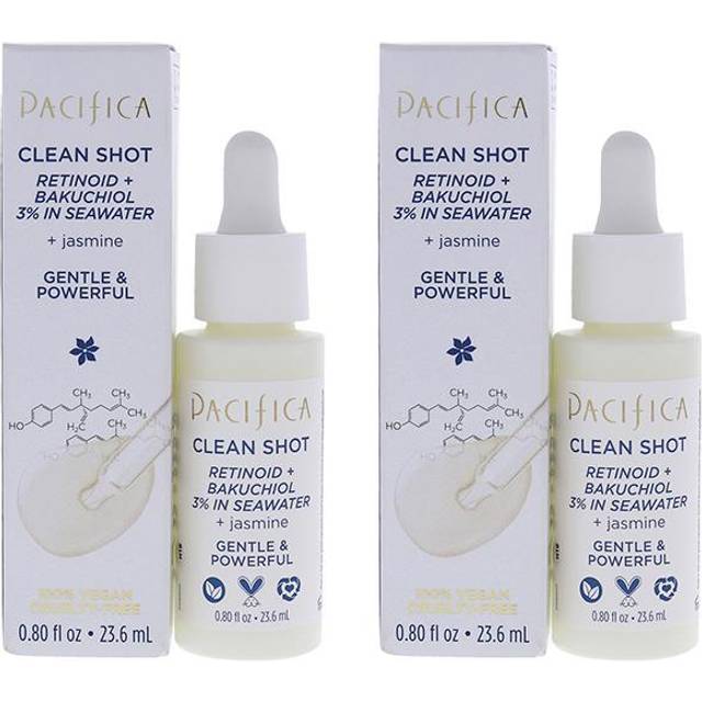 Pacifica Clean Shot Retinoid och Bakuchiol 3 procent i havsvatten för unisex 23 ml serum