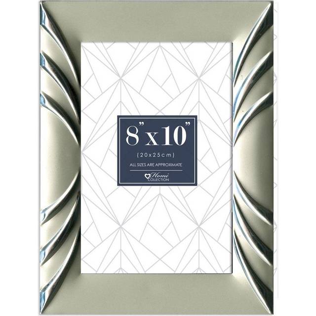 Contemporary Silver Metal Frames With Pattern In 3 Sizes 4x6 5x7 8x10/5&quot; x 7&quot;