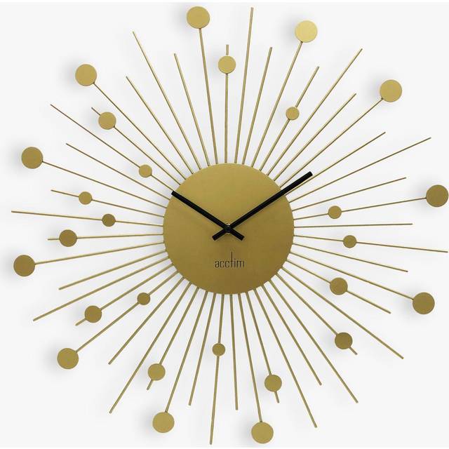Acctim Brielle Starburst Black Wall Clock 50cm - 4 x 50 x 50cm
