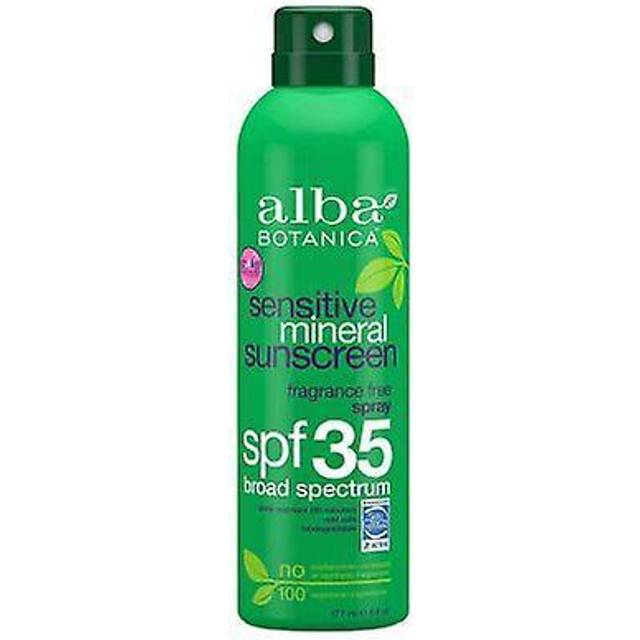 Alba Botanica Sheer Mineral SPF 30 Sunscreen Spray Fragrance Free 5 fl oz