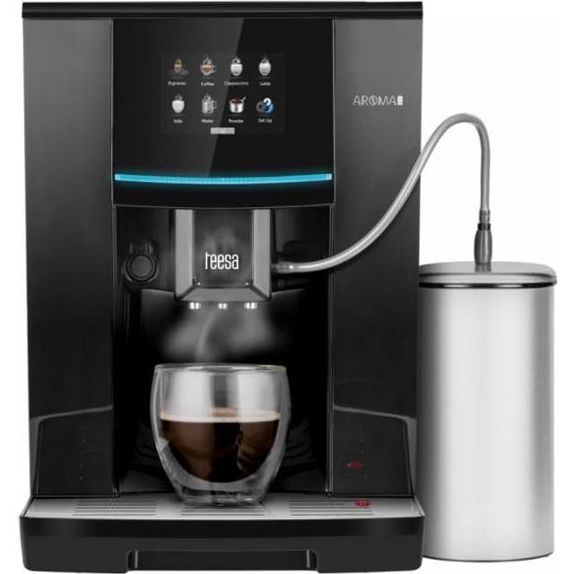 Teesa Tessa Aroma 800, Kombinerad kaffebryggare, 2 l, Kaffebönor, Malat kaffe, Inbyggd kvarn, 1500 W, Svart