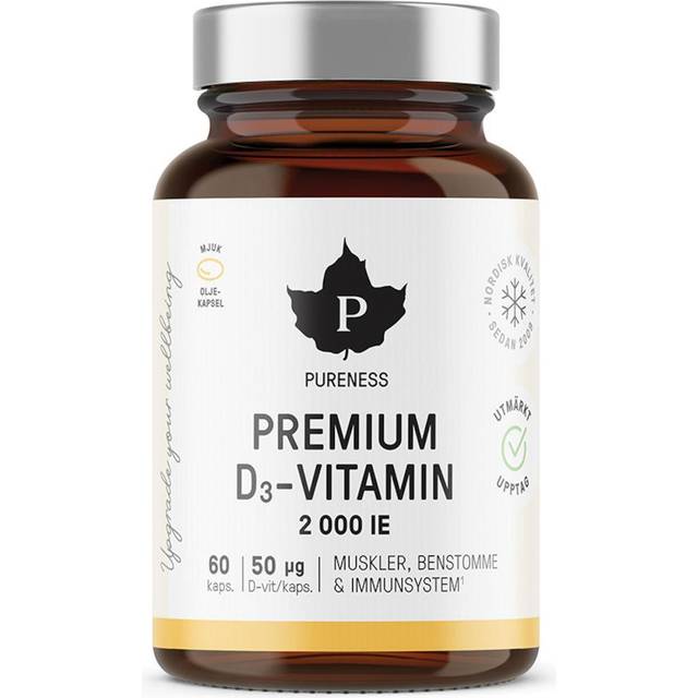 Pureness Premium D3-Vitamin 50 µg 60 kapslar