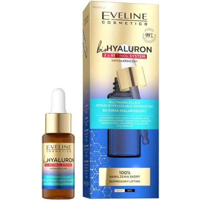 Eveline Cosmetics Bio Hyaluron 3x Retinol System Fyllande serum mot rynkor 18 ml