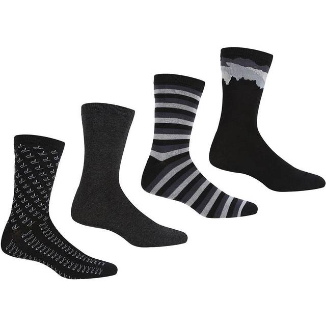 Regatta Mens 4 Pack Lifestyle Casual Socks UK Size 6-8