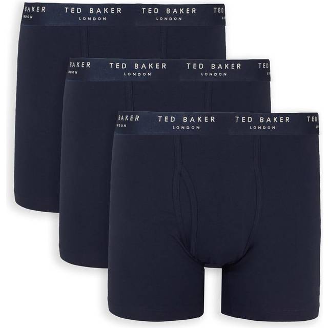Ted Baker 3 Pack Cotton Mens Boxer Brief - Multicolour - Size Large