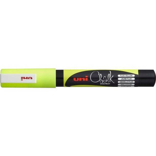 Fluorescent Yellow Fine uni Chalk PWE-3MS Chalk Marker
