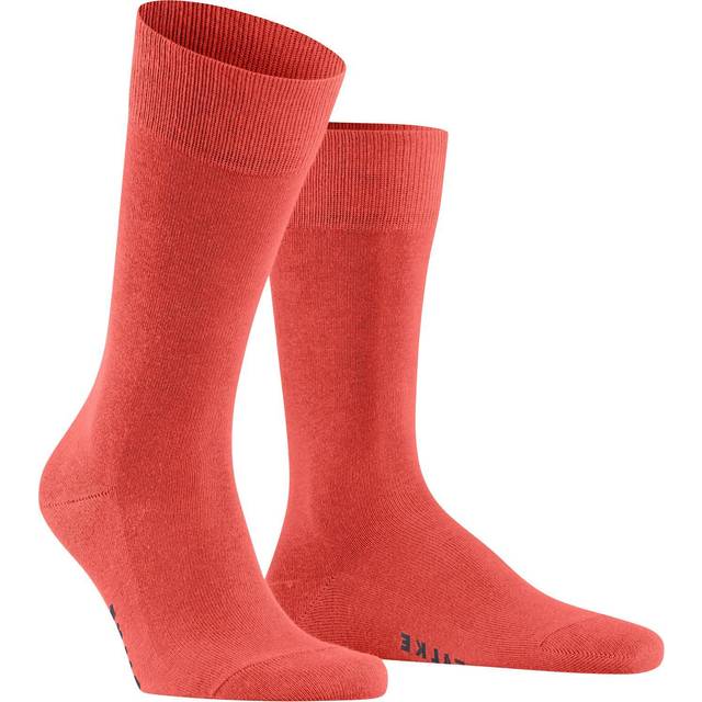 Falke Family Mens Sock in Red Fabric - Size UK 6-8