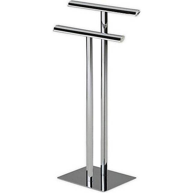 K&B Metal Modern Free-Standing Towel Rack Stand  Chrome