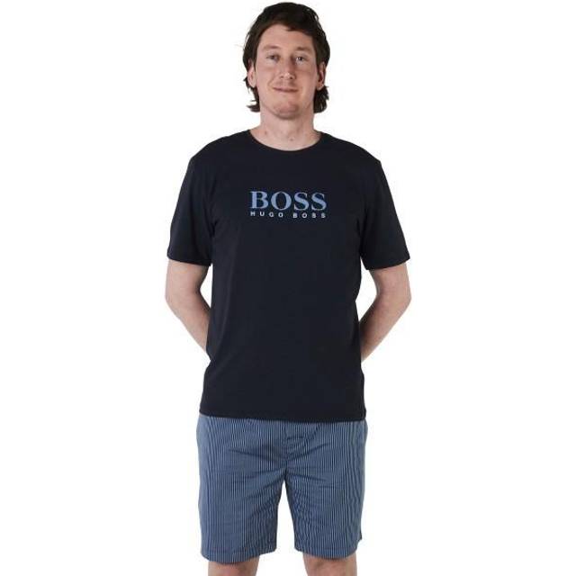 BOSS Urban Short Pyjama - Darkblue - Large * Kampanj *