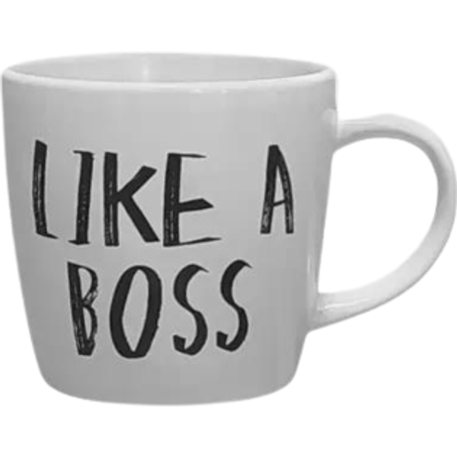 Kasia Lilja Krus Like A Boss - 8,5 x 9 cm Muggar Med Öra Från Magasin - Hvid (8,5 x 8,5 x 9 cm)