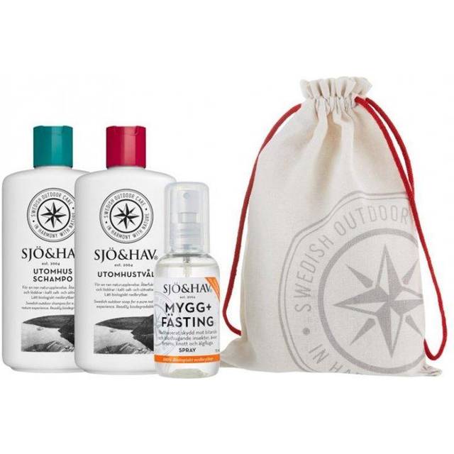 Sjö&Hav Sommar Kit med saltvattentvål, saltvattenschampo, mygg- och fästingspray