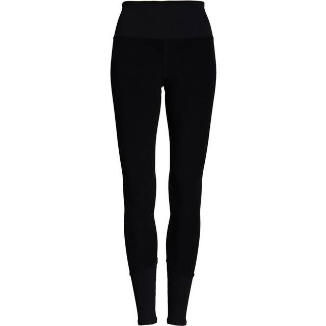 High-Waist Lounge Leggings - BLACK - X-Small