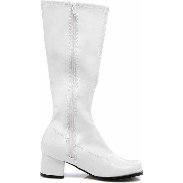 White Go Go Girl&#39;s Costume Boots (XL)