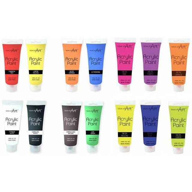 120ml Acrylic Paint Tube in Neon Green