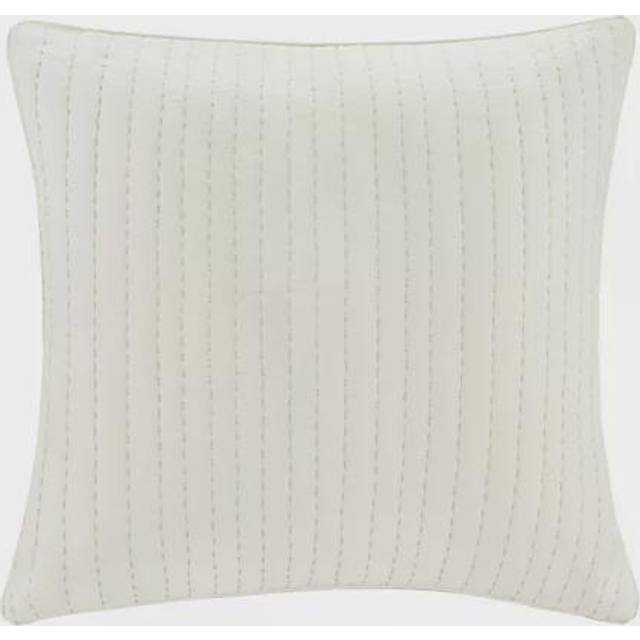 100% Cotton Quilted Euro Sham w/ Embroidery