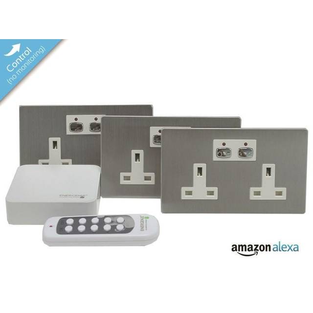 EnerGenie MIHO041 socket-outlet Stainless steel