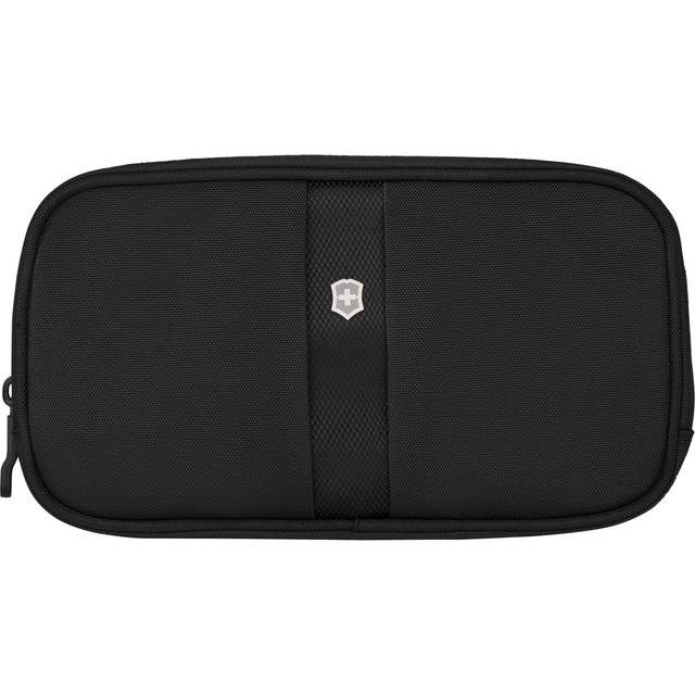 Victorinox Black Overnight Essentials Shell Toiletry Bag 23x13x4cm - BLACK