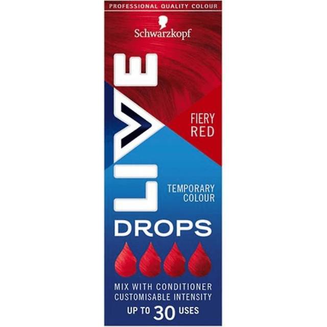 Schwarzkopf Live Fiery Red Temporary Colour Drops 30ml