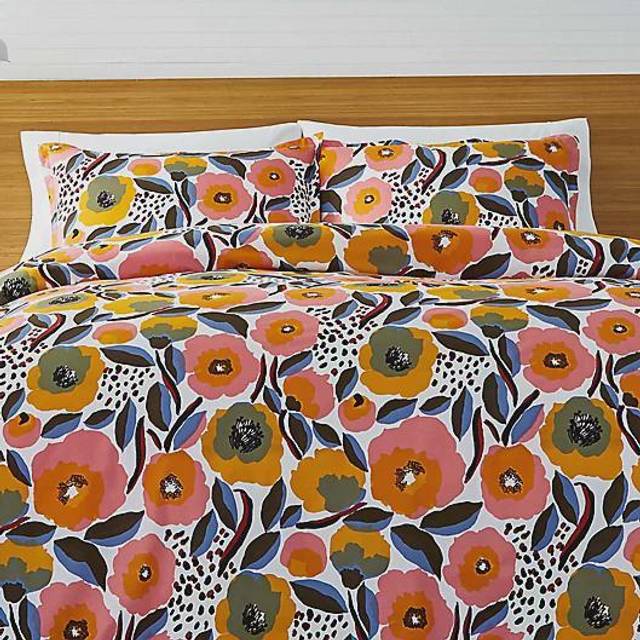 Marimekko påslakanset, bomull, rosa, kung