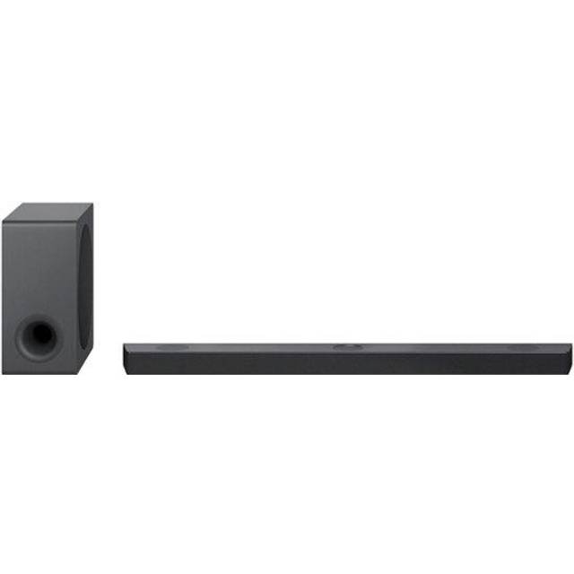 LG S90QY Soundbar TV 570W, 5.1.3 kanaler med trådlös subwoofer, 3 kanaler med up-firing, Meridian ljud, Dolby Atmos, DTS:X, IMAX Enhanced, Bluetooth, Wi-Fi, optisk ingång, USB, HDMI in/ut