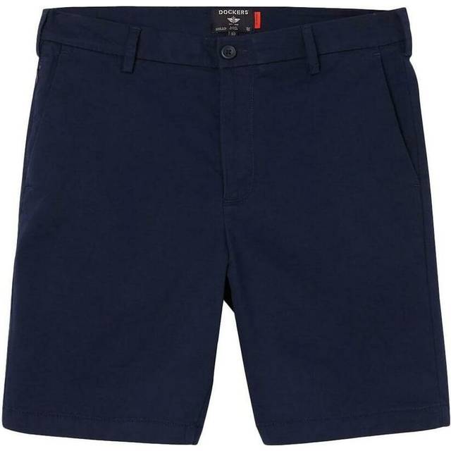 Smart Supreme Flex Bermuda Chino Shorts in Cotton - Navy Blue - W31