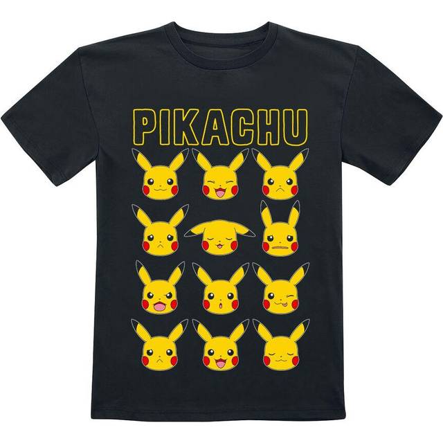 Pokémon Kids - Pikachu Faces T-Shirt black - 8 Years