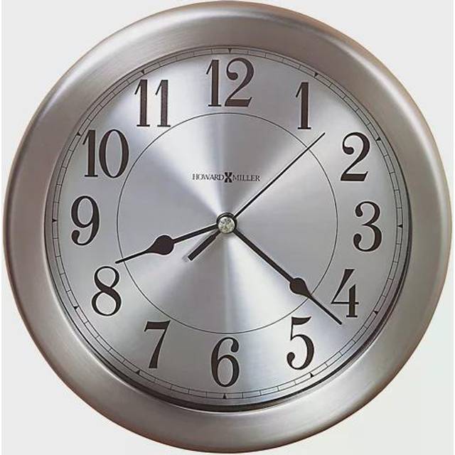 Pisces Special 21.59cm clock - Brushed Nickel (21.59cm W X 21.59cm H X 3.81cm D)