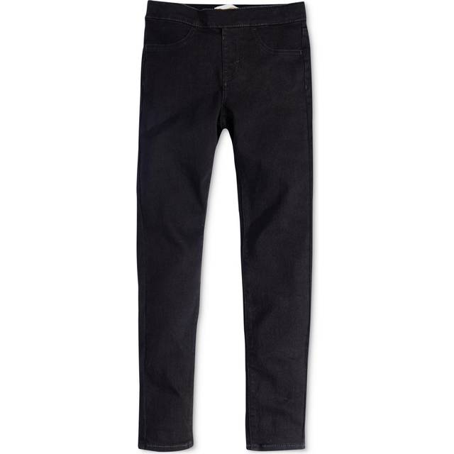 Levi's Girls' Little Skinny Fit Pull On Jeggings  Black  4
