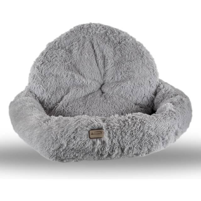Armarkat Extra Large, Fluffy Gray Round Cat Bed - C71NHS