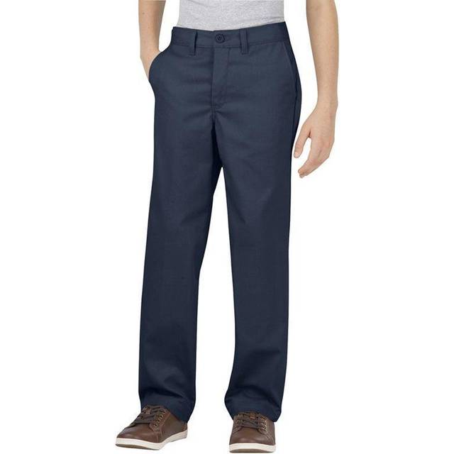 Dickies Khaki Big Boys' Flex Waist Stretch Pant  Dark Navy  14 Husky
