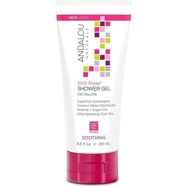 Andalou Naturals  Shower Gel  Soothing  1000 Roses  8.5 fl oz (251 ml)