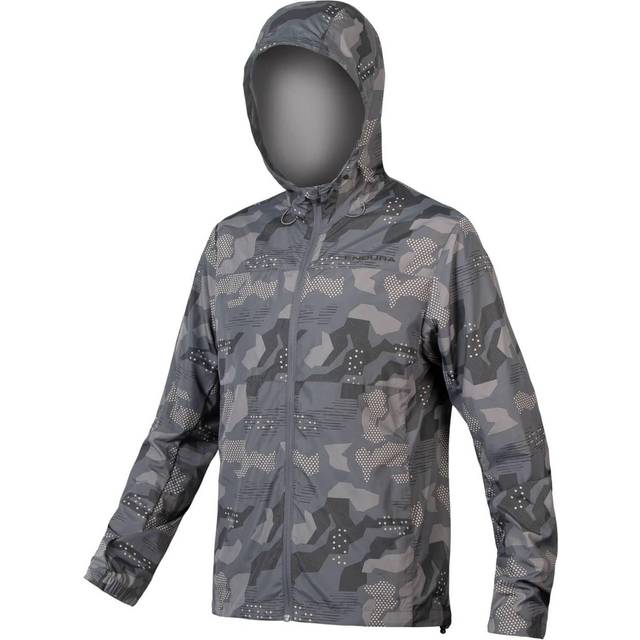 Endura Hummvee Vindtät Skaljacka Grå Camo - Storlek Small