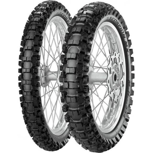 Pirelli Scorpion MX Soft Motocross Tyre - 110/90 19 (62M) NHS TT - Rear