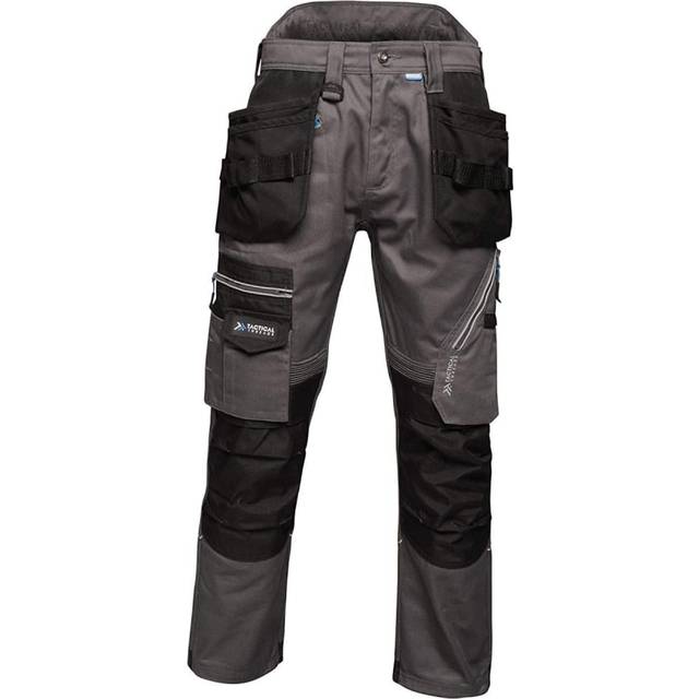 (32R, Black) Regatta Mens Execute Holster Premium Work Trousers