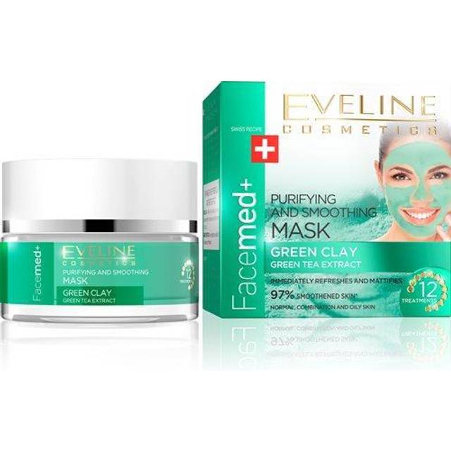Eveline Cosmetics Eveline Facemed Purifying And Smoothing Mask Green Clay 50ml